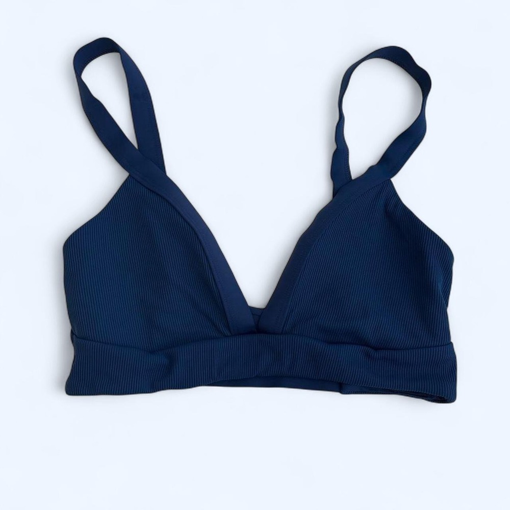 L space Navy blue ribbed bikini top #ribbed #basics #blue #bikini